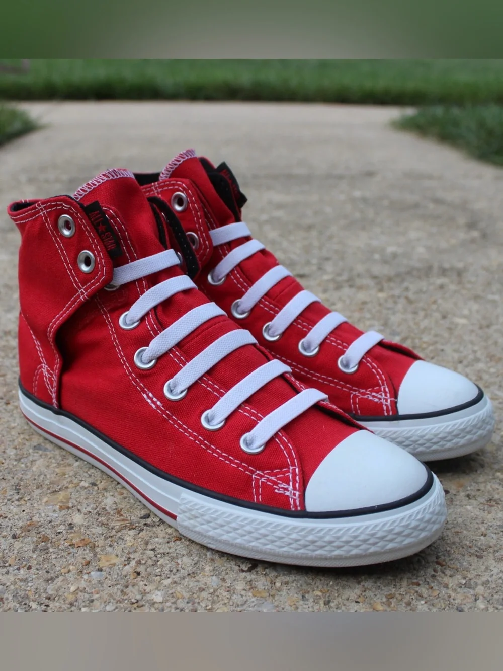 Converse Kids' Chuck Taylor All Star Easy Slip Red High-Top Sneakers Sz 5Y